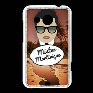 Coque HTC Desire 200 Mister Martinique Brun