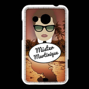 Coque HTC Desire 200 Mister Martinique Chatain