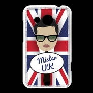 Coque HTC Desire 200 Mister UK Brun