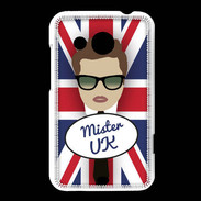Coque HTC Desire 200 Mister UK Chatain