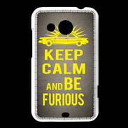 Coque HTC Desire 200 Keep Calm and Be Furious Gris