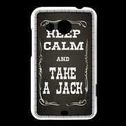 Coque HTC Desire 200 Keep Calm and Take Jack Gris