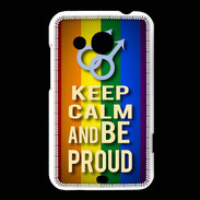 Coque HTC Desire 200 Keep Calm and Be Proud mens Gay