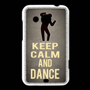 Coque HTC Desire 200 Keep Calm and Dance Gris