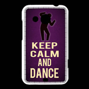 Coque HTC Desire 200 Keep Calm and Dance Violet