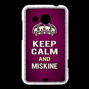 Coque HTC Desire 200 Keep Calm and Miskine Rose