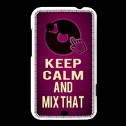 Coque HTC Desire 200 Keep Calm and Mix That Rose