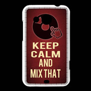 Coque HTC Desire 200 Keep Calm and Mix That Rouge