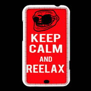 Coque HTC Desire 200 Keep Calm and Reelax Rouge