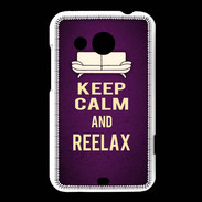 Coque HTC Desire 200 Keep Calm and Reelax Violet