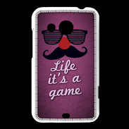 Coque HTC Desire 200 Life It's a game Rose ZG