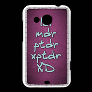 Coque HTC Desire 200 LOL MDR Rose ZG