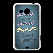 Coque HTC Desire 200 Swag or Not bleu ZG