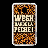 Coque HTC Desire 200 Wesh garde la pèche Léopard