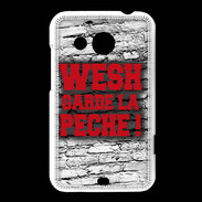 Coque HTC Desire 200 Wesh garde la pèche Rouge