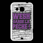 Coque HTC Desire 200 Wesh garde la pèche Violet