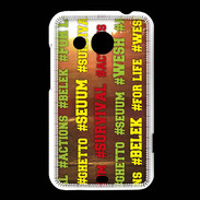 Coque HTC Desire 200 Wesh Vert Jaune Sun