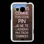 Coque HTC Desire 200 Code pin rose ZG