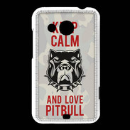 Coque HTC Desire 200 Keep calm pitbull 2 ZG