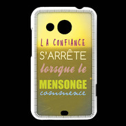Coque HTC Desire 200 Confiance et mensonge ZG