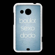 Coque HTC Desire 200 Boulot Sexo Dodo Bleu ZG