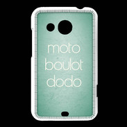 Coque HTC Desire 200 Moto Boulot Dodo Vert ZG