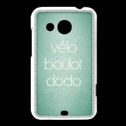 Coque HTC Desire 200 Vélo Boulot Dodo Vert ZG