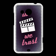 Coque HTC Desire 200 In Ciné We Trust Rouge ZG