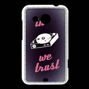Coque HTC Desire 200 In DJ We trust Rouge ZG