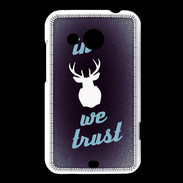 Coque HTC Desire 200 In Elan We trust Bleu ZG