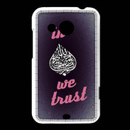 Coque HTC Desire 200 In Islam We trust Rouge ZG
