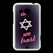 Coque HTC Desire 200 In Judaïsme We trust Rouge ZG 