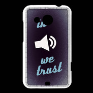 Coque HTC Desire 200 In Music We trust Bleu ZG
