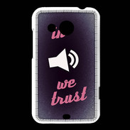 Coque HTC Desire 200 In Music We trust Rouge ZG
