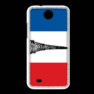 Coque HTC Desire 300 Drapeau français et Tour Eiffel