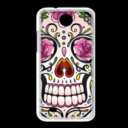 Coque HTC Desire 300 Tête de mort design et coloré