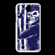 Coque HTC Desire 300 Tête de mort Biker USA