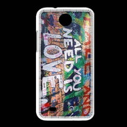 Coque HTC Desire 300 All you need is love 5