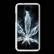 Coque HTC Desire 300 Feuille de cannabis en fumée