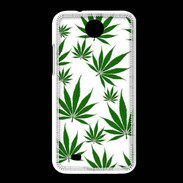 Coque HTC Desire 300 Feuille de cannabis sur fond blanc