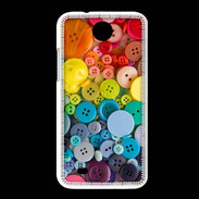 Coque HTC Desire 300 Arc en ciel de boutons de couture