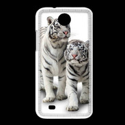 Coque HTC Desire 300 Tigre blanc