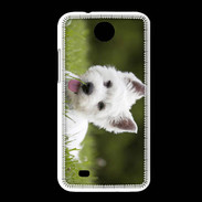 Coque HTC Desire 300 Chiot terrier blanc 2