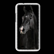 Coque HTC Desire 300 Cheval noir