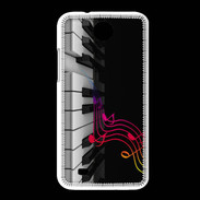 Coque HTC Desire 300 Note de musique et piano 1