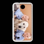 Coque HTC Desire 300 Jumeau avec chien