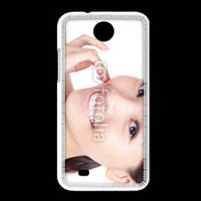 Coque HTC Desire 300 Femme asiatique glamour et souriante