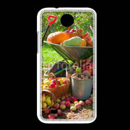 Coque HTC Desire 300 fruits et légumes d'automne