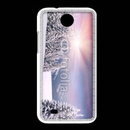 Coque HTC Desire 300 paysage d'hiver