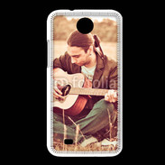 Coque HTC Desire 300 Guitariste peace and love 1